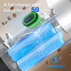 Portable coffee brewer with durable aluminum alloy stand and rechargeable battery for up to 50 extractions