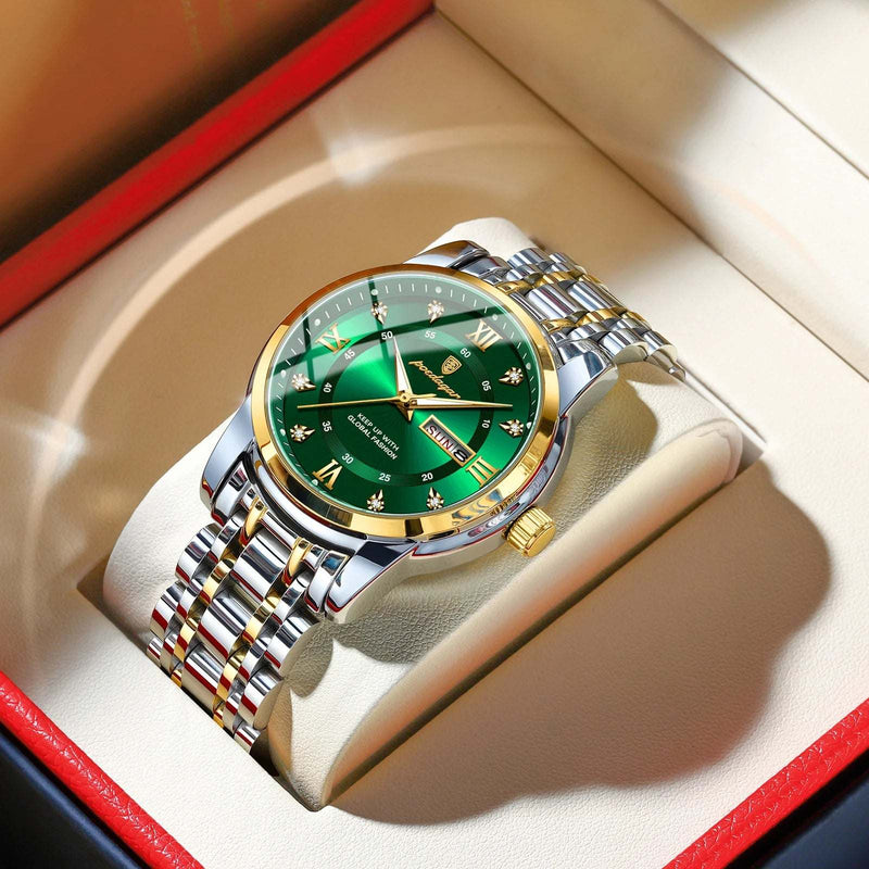 Luxury Men's Watch- Waterproof, Luminous, Quartz Stainless Steel 