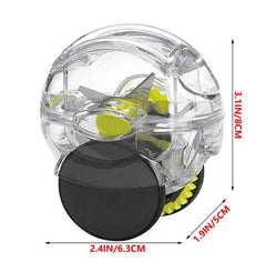 Compact rolling garlic chopper with sharp blades for easy, mess-free garlic mincing