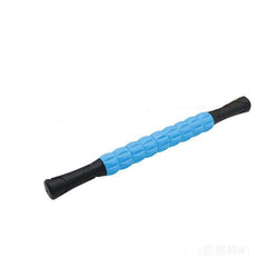 Blue and black muscle roller stick for deep tissue massage and muscle relief
