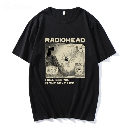 T Shirt Radiohead Rock Band- I Will See You In The Next
