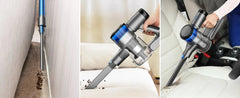 INSE S9X cordless vacuum cleaner with crevice nozzle cleaning tight spaces and car seats, handheld design for versatile deep cleaning.