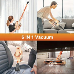INSE N300 cordless 6-in-1 vacuum cleaner handheld stick lightweight powerful for home, pet, and car cleaning