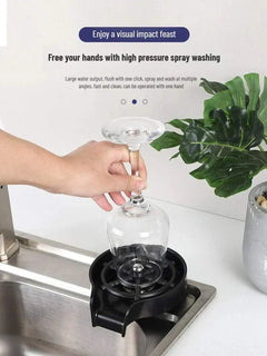 Household stainless steel high-pressure cup washer for kitchen sink with automatic rinse function