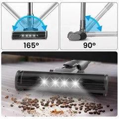 INSE S9 30KPa 400W cordless vacuum cleaner with flexible brush head and LED lights for deep cleaning pet hair and debris on various floors