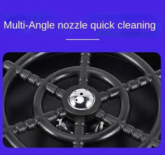 Automatic glass cup washer with multi-angle nozzle for quick cleaning