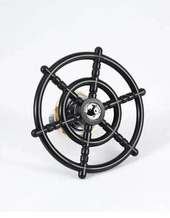 Automatic glass cup washer with high-pressure brass core and black ABS shell for bar and kitchen use