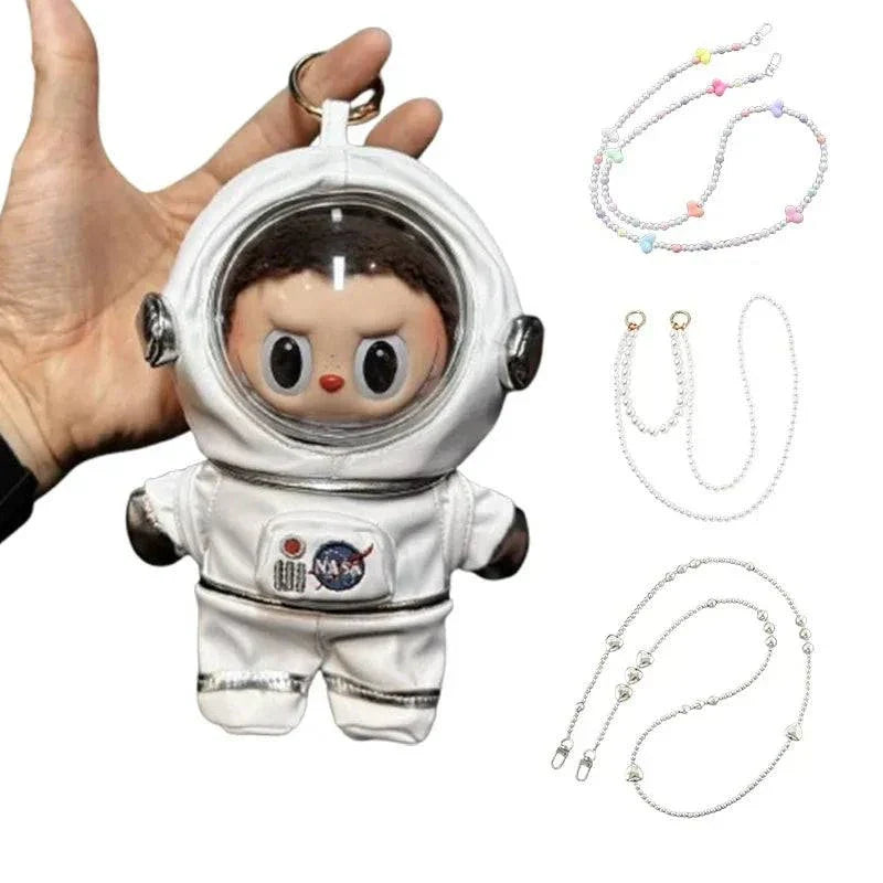 New Labubu 17cm Astronaut Suit with Belt Chain