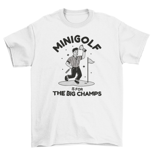 T- Shirt Mini golf retro cartoon