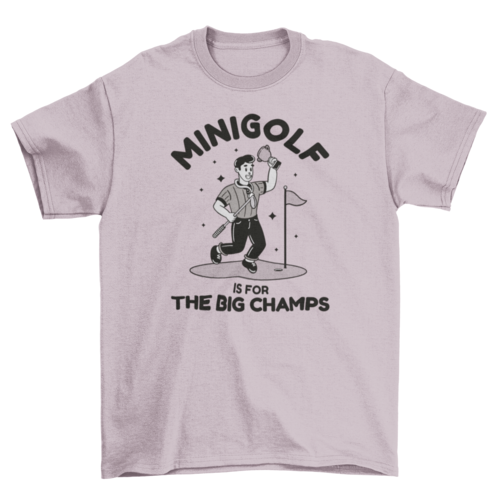 T- Shirt Mini golf retro cartoon
