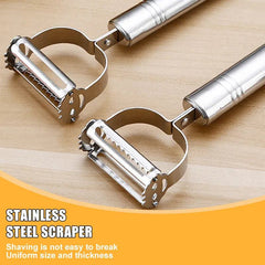 Stainless Steel Kitchen Vegetable Peeler with ergonomic handle and sharp stainless steel blade for effortless fruit and vegetable peeling