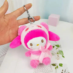 Kawaii Sanrio Plush Dolls Keychain for Kids' Gifts