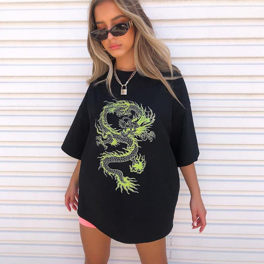 T-Shirt Hip Hop Oversize Graphic Women's Streetwear